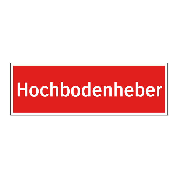 Hochbodenheber