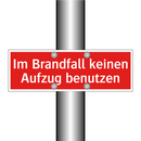 Im Brandfall keinen Aufzug benutzen