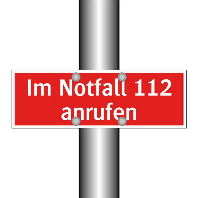 Im Notfall 112 anrufen