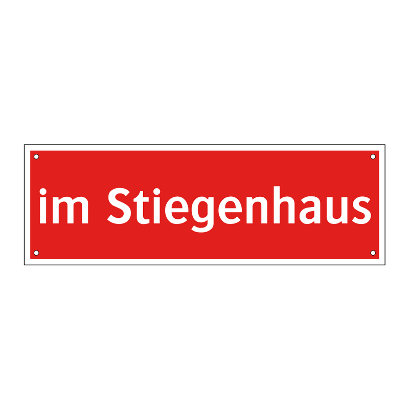 im Stiegenhaus