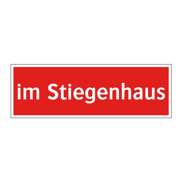 im Stiegenhaus