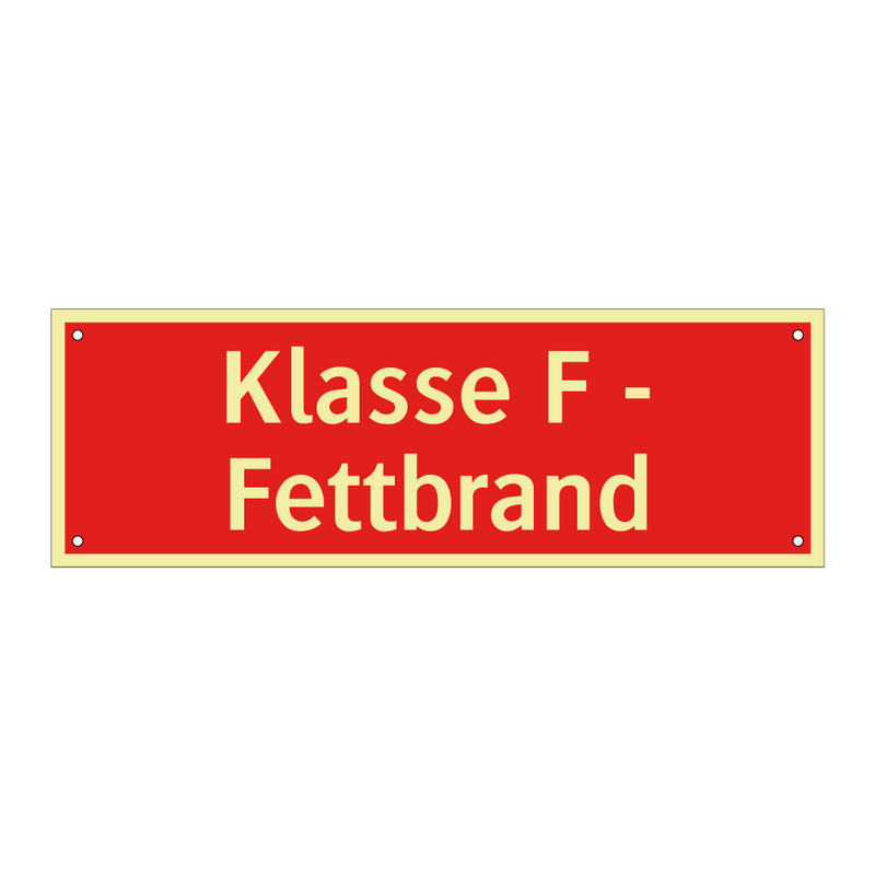 Klasse F - Fettbrand