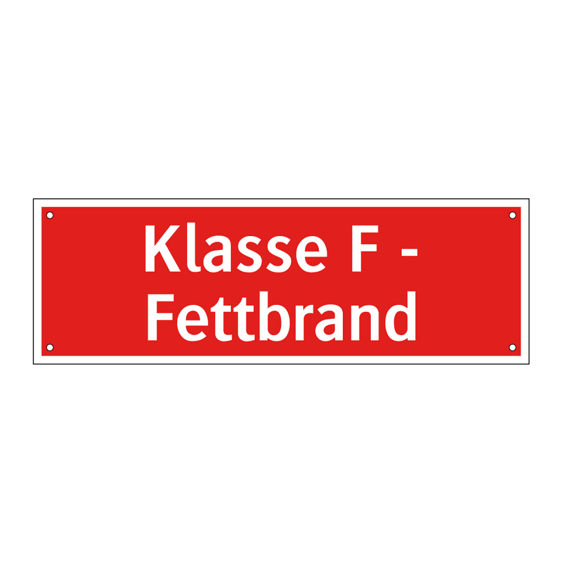 Klasse F - Fettbrand