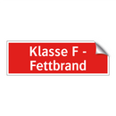Klasse F - Fettbrand