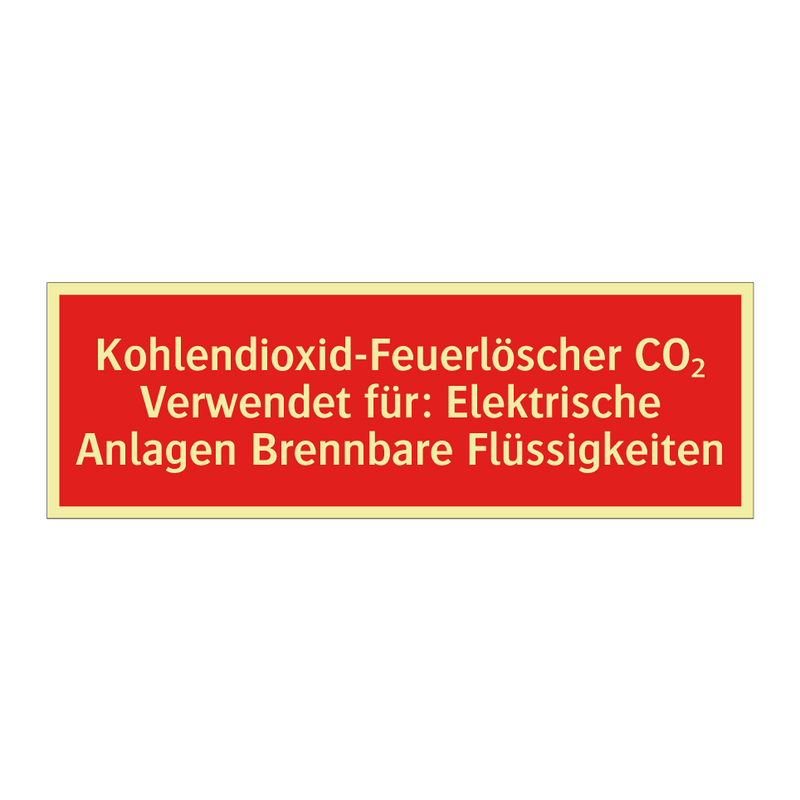 Kohlendioxid-Feuerlöscher CO₂ Verwendet für: Elektrische Anlagen Brennbare Flüssigkeiten