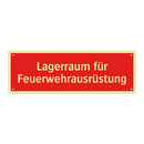 Lagerraum für Feuerwehrausrüstung