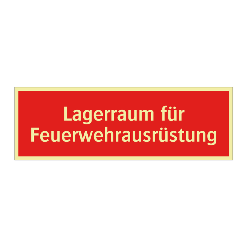 Lagerraum für Feuerwehrausrüstung