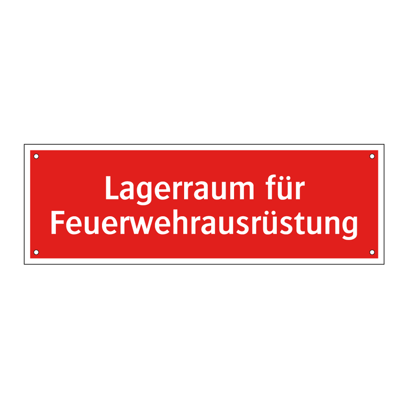 Lagerraum für Feuerwehrausrüstung