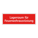 Lagerraum für Feuerwehrausrüstung
