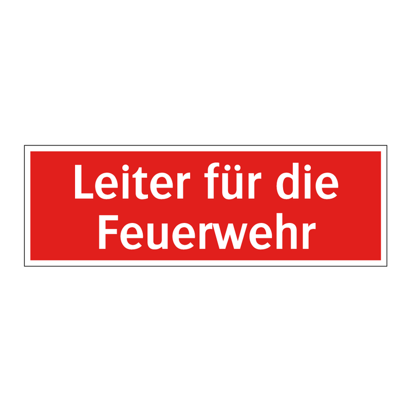 Leiter für die Feuerwehr