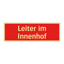 Leiter im Innenhof