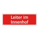 Leiter im Innenhof