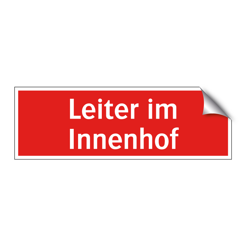 Leiter im Innenhof