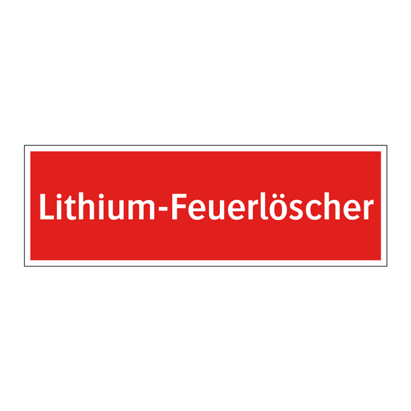 Lithium-Feuerlöscher