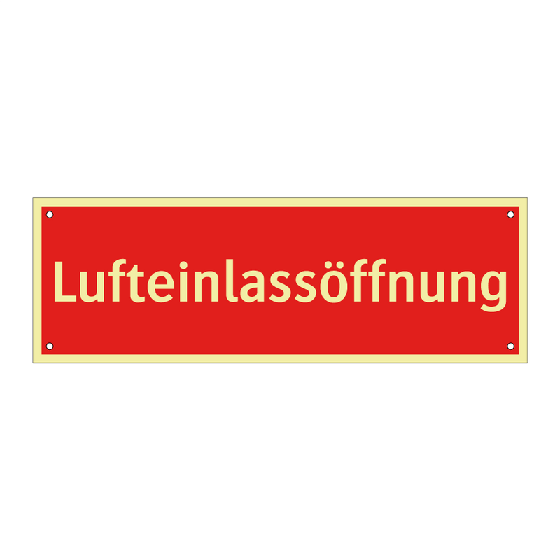 Lufteinlassöffnung
