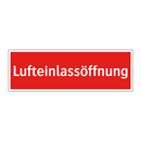Lufteinlassöffnung