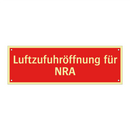 Luftzufuhröffnung für NRA