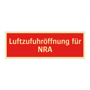 Luftzufuhröffnung für NRA