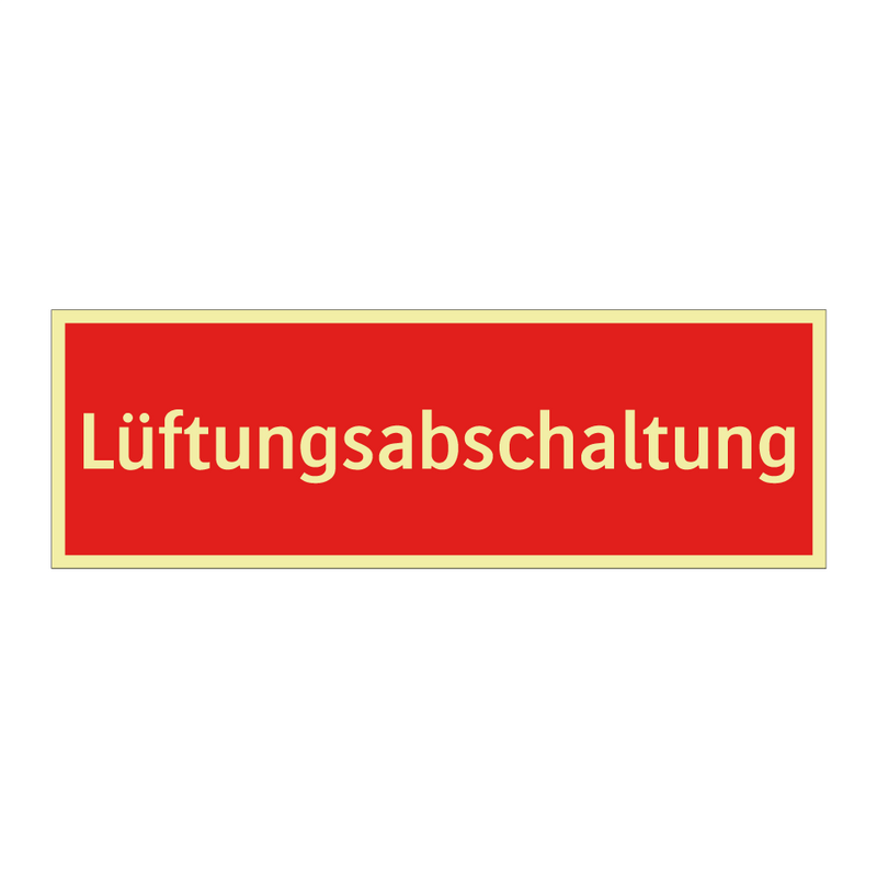 Lüftungsabschaltung