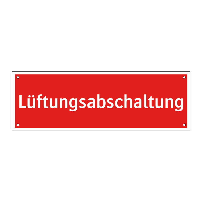 Lüftungsabschaltung