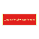 Lüftungslöschwasserleitung