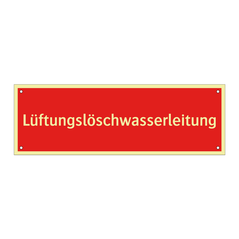 Lüftungslöschwasserleitung