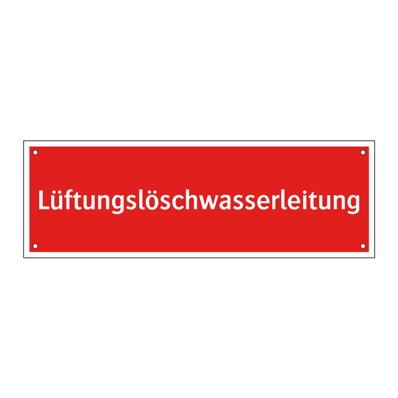 Lüftungslöschwasserleitung