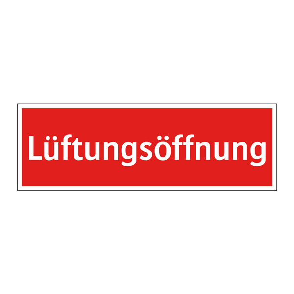 Lüftungsöffnung