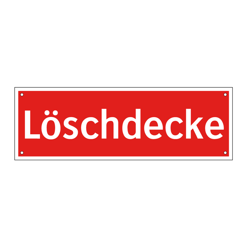 Löschdecke