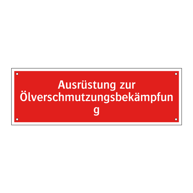 Ausrüstung zur Ölverschmutzungsbekämpfung
