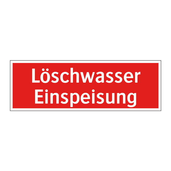 Löschwasser Einspeisung