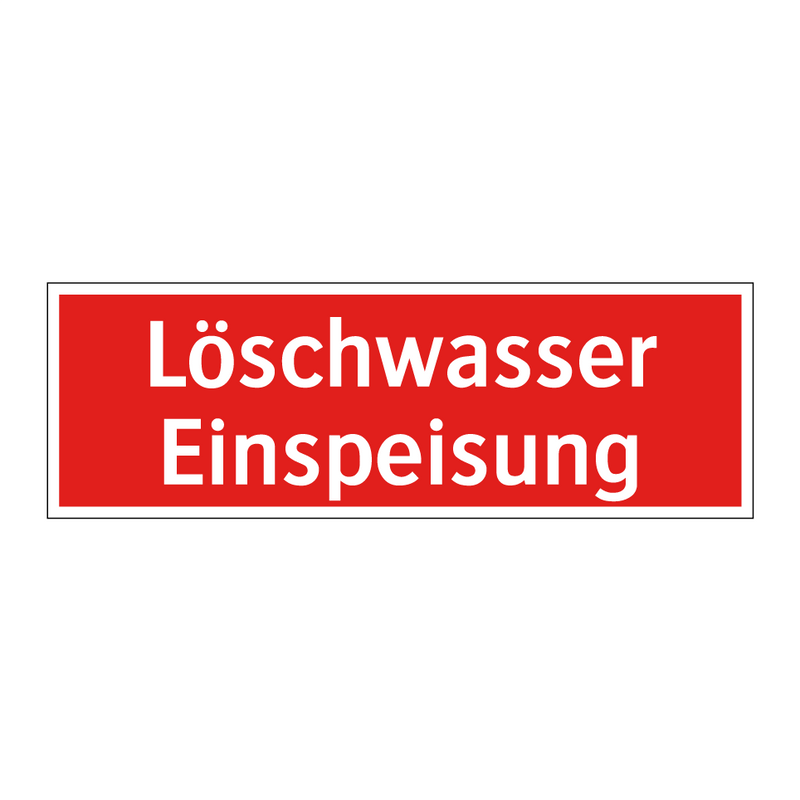 Löschwasser Einspeisung