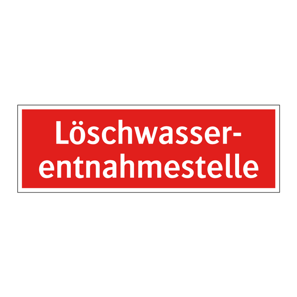 Löschwasser- entnahmestelle