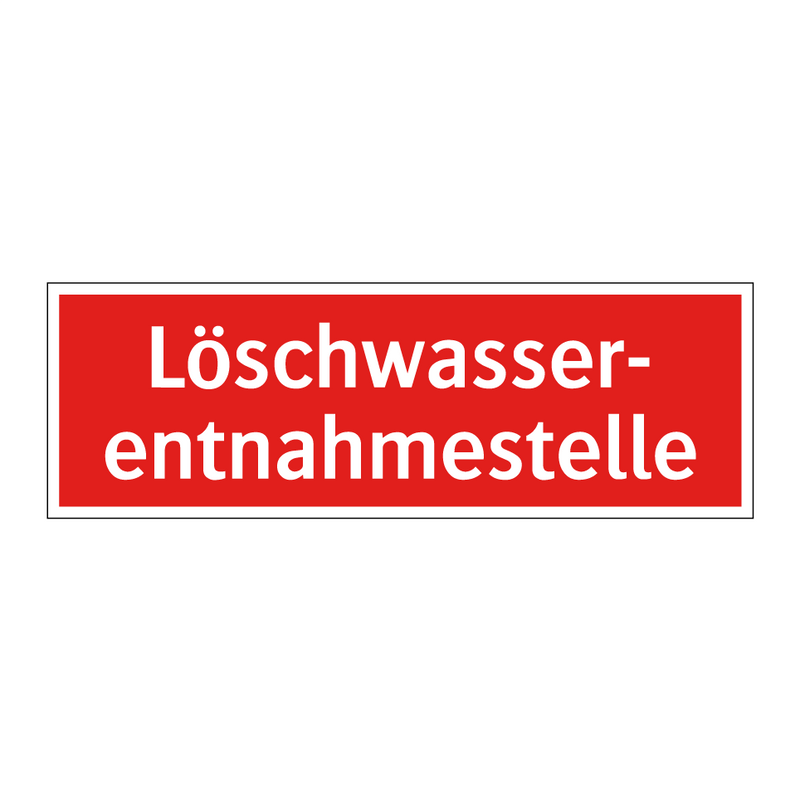Löschwasser- entnahmestelle
