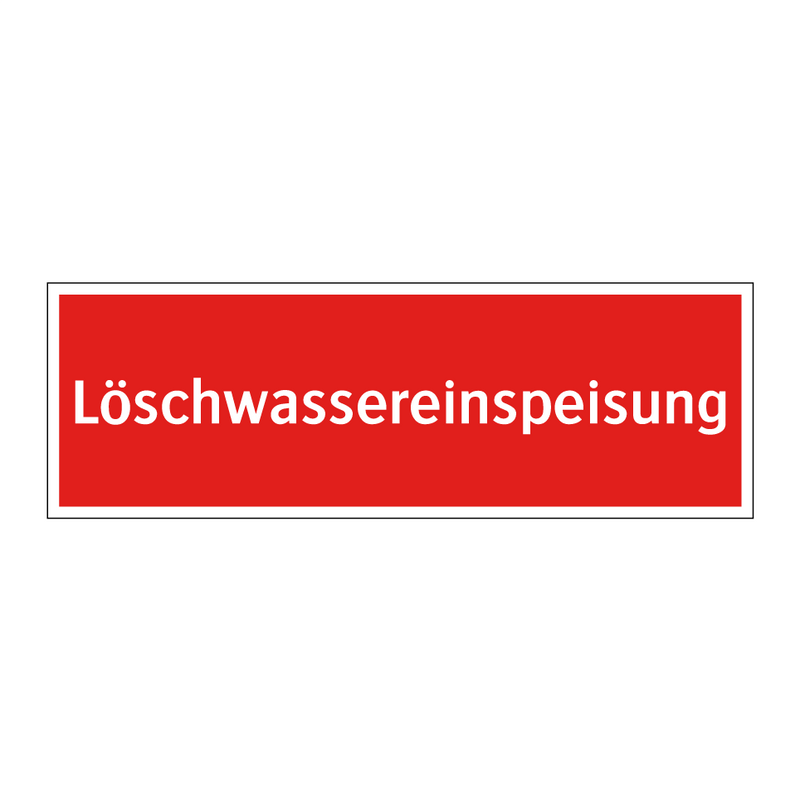 Löschwassereinspeisung