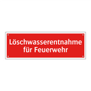 Löschwasserentnahme für Feuerwehr