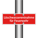 Löschwasserentnahme für Feuerwehr