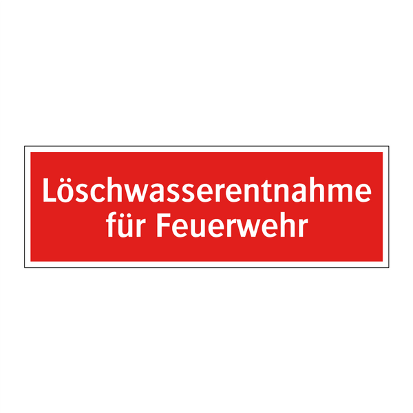 Löschwasserentnahme für Feuerwehr