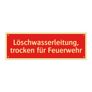 Löschwasserleitung, trocken für Feuerwehr