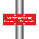Löschwasserleitung, trocken für Feuerwehr
