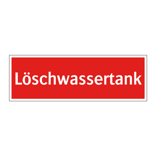 Löschwassertank