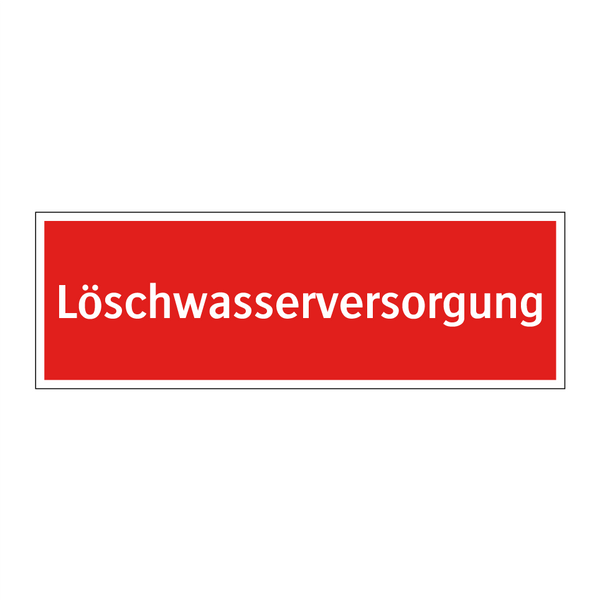 Löschwasserversorgung