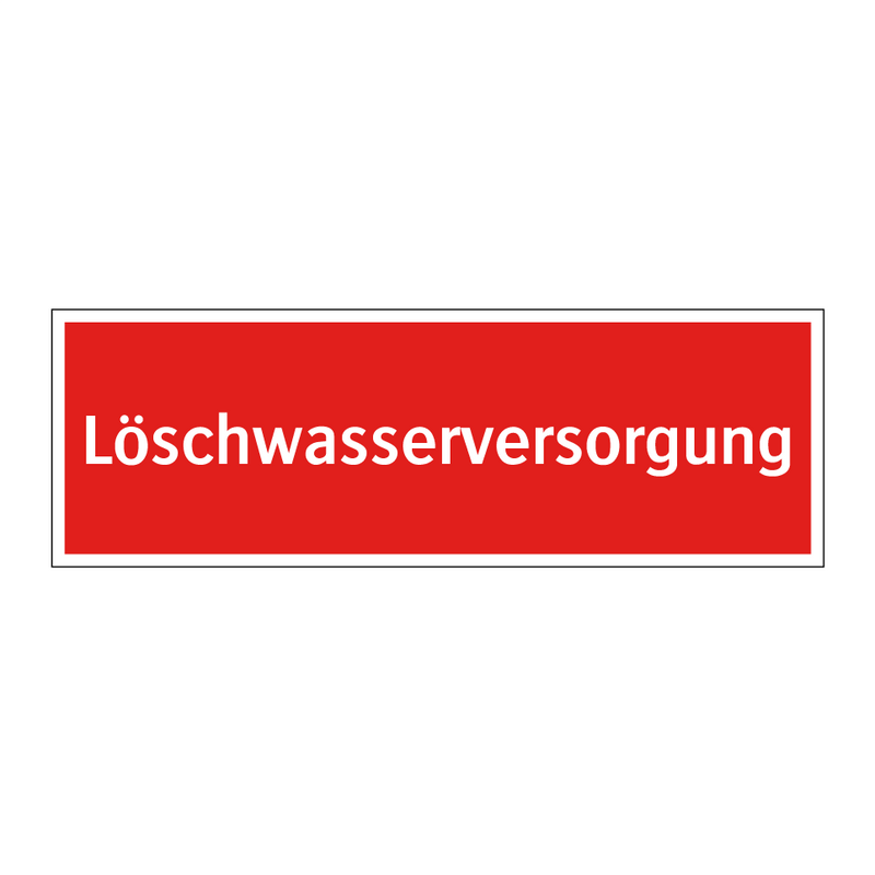 Löschwasserversorgung
