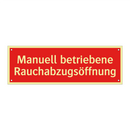 Manuell betriebene Rauchabzugsöffnung