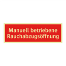 Manuell betriebene Rauchabzugsöffnung