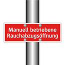Manuell betriebene Rauchabzugsöffnung