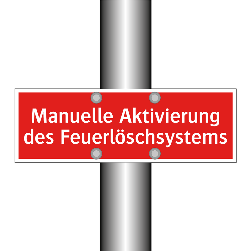 Manuelle Aktivierung des Feuerlöschsystems