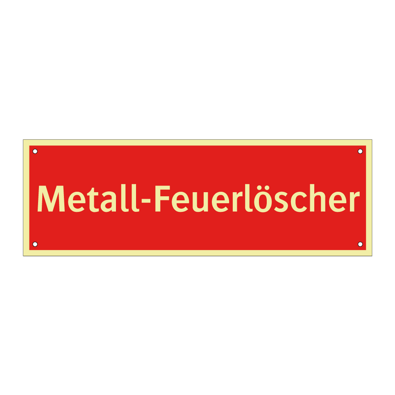 Metall-Feuerlöscher