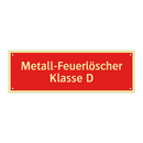 Metall-Feuerlöscher Klasse D