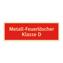 Metall-Feuerlöscher Klasse D